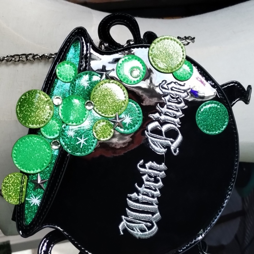 WITCH B!TCH DollsKill Cauldron Witch Witchy Purse Crossbody Bag - Picture 11 of 15